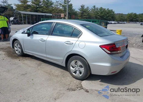2013 Honda Civic Lx из США, поврежденный, VIN 2HGFB2F54DH583758